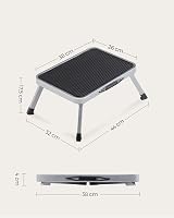 SONGMICS Single Step Folding Ladder GSL001G01 Dove Grey 150 kg view 7