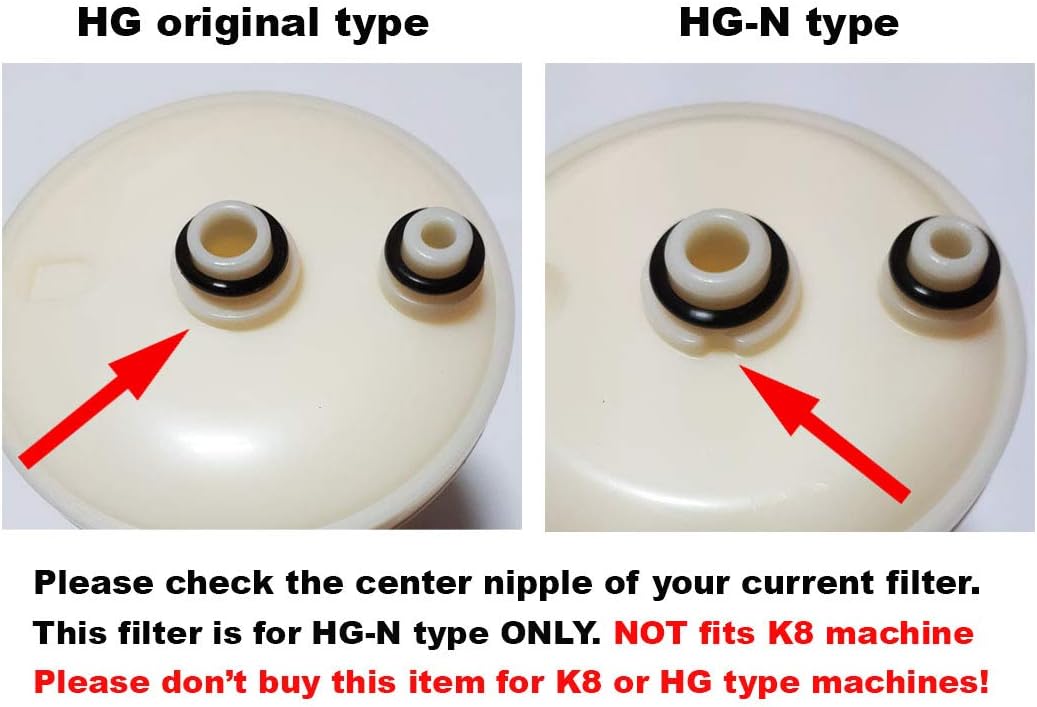 HG-N Type Compatible Replacement Water Ionizer Filter for KANGEN Enagic Leveluk SD501HG-N Toyo Ange Impart (Not Compatible with Original HG Model MW-7000HG and K8): Home & Kitchen