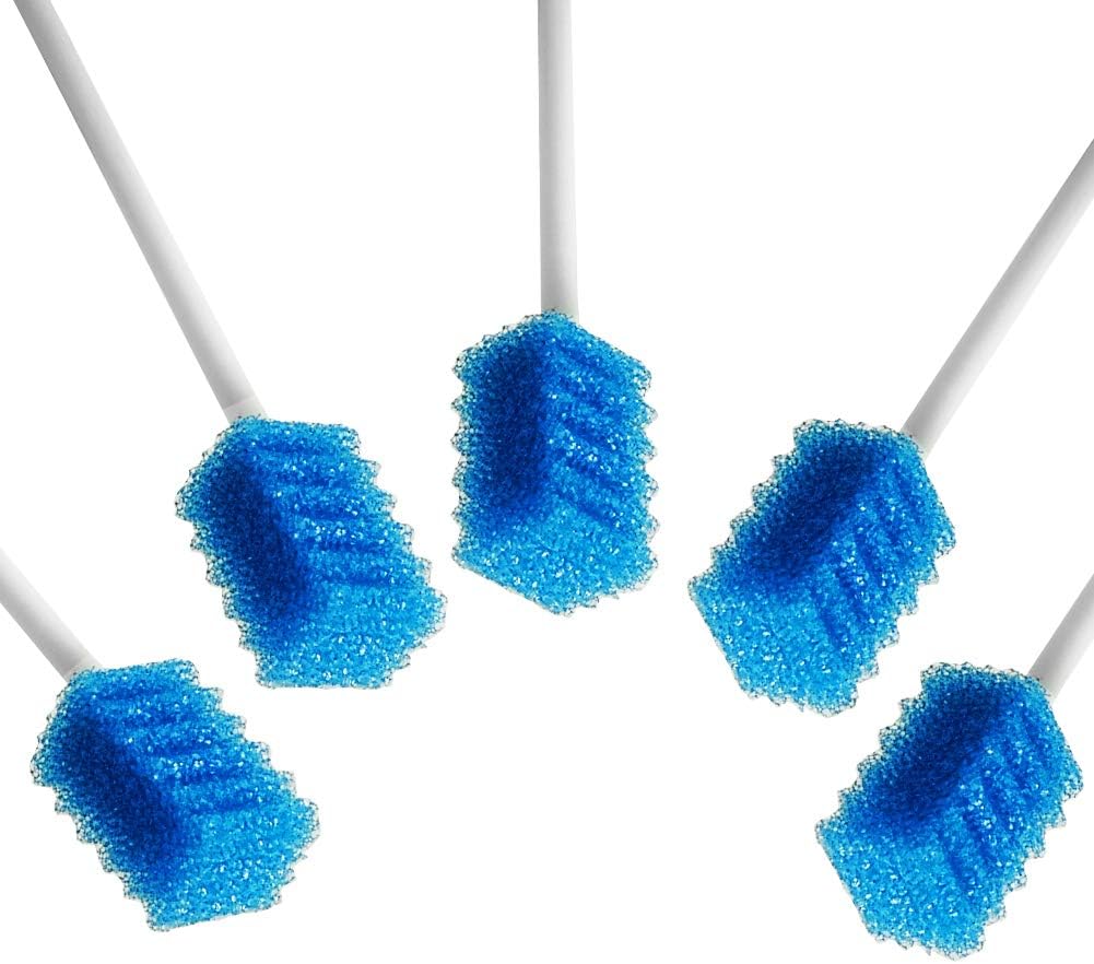 MUNKCARE Disposable Untreated Oral Care Swab (300pcs, blue)