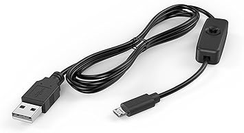 Amazon Com Yuconn 2 Packed Micro Usb With On Off Switch Usb Cable Cord Charger Adapter Power Supply 5v 3a For Raspberry Pi 3 Model B B And Other Devices Computers Accessories