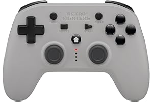 Retro Fighters Defender Next-Gen PS1 - PS2 - PS3 - PS Classic - Switch & PC Compatible Wireless Controller, Grey