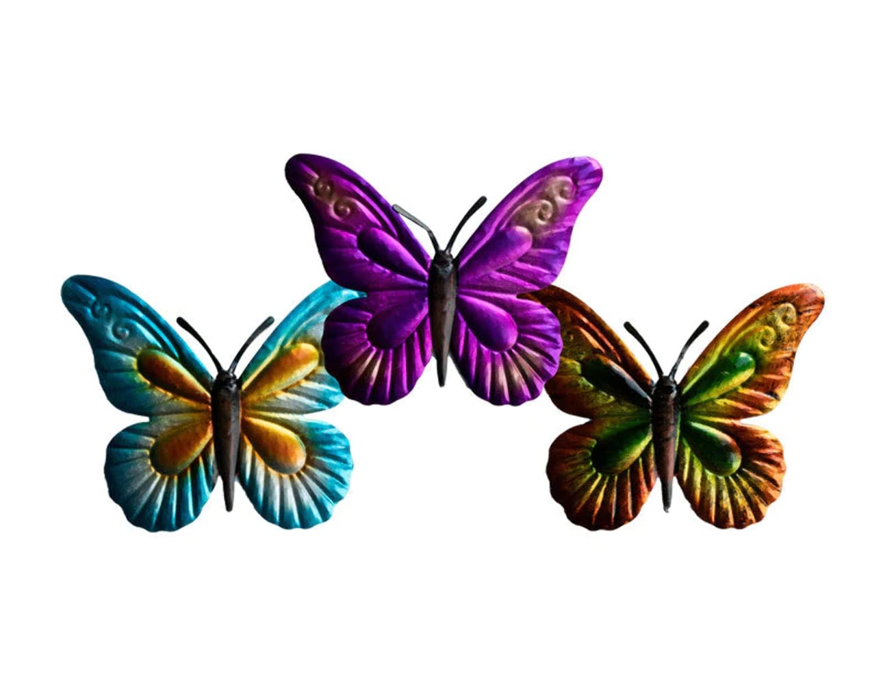 PMS HANGING GARDEN BUTTERFLY DECORATION 3ASSTD W/HANG TAG