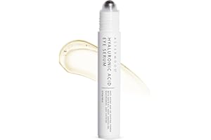 Asterwood Hyaluronic Acid Eye Serum - Reduces Undereye Bags, Wrinkles, Dark Circles, Fine Lines, & Crow's Feet - with Matrixyl 3000, Niacinamide & Caffeine - Treatment for Women & Men - 0.5 Fl Oz