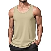MAGNIVIT Cotton Workout Sleeveless Shirts for Men Quick Dry Muscle Shirt Lightweight Summer Running Tank Tops