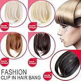 Neitsi® Synthetic Clip-In Bangs Hair Extensions Fake Front Full Hair Pieces Bangs
