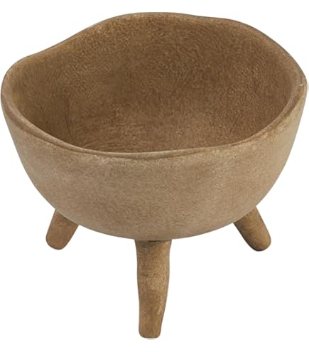 3-Piece Oval Metal Planters Set - Antique Copper Finish With Ring Handles