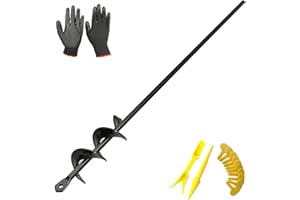 CHCYWJGJ Auger Drill Bit for Planting 1.6x16.5inch Hole Digger for Any Hex Drive Drill ，Garden Auger Spiral Drill Bit for Sand/Wet/Dry Soil