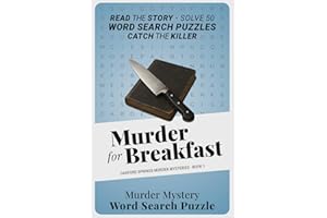 Murder for Breakfast: A Cozy Murder Mystery Word Search Puzzle Book – Read the Story, Solve 50 Puzzles, and Catch the Killer 