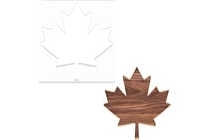 Maple Leaf Router Templates, 12x13in Acrylic Router Inlay Template for Woodworking, Thick Decorative Template Router Jig for 
