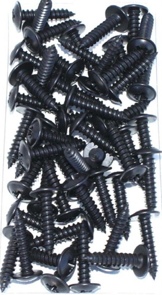 Mudflap Screws 12 X 3/4 Pozi Screws - For Attaching Mudflaps to Cars And Vans