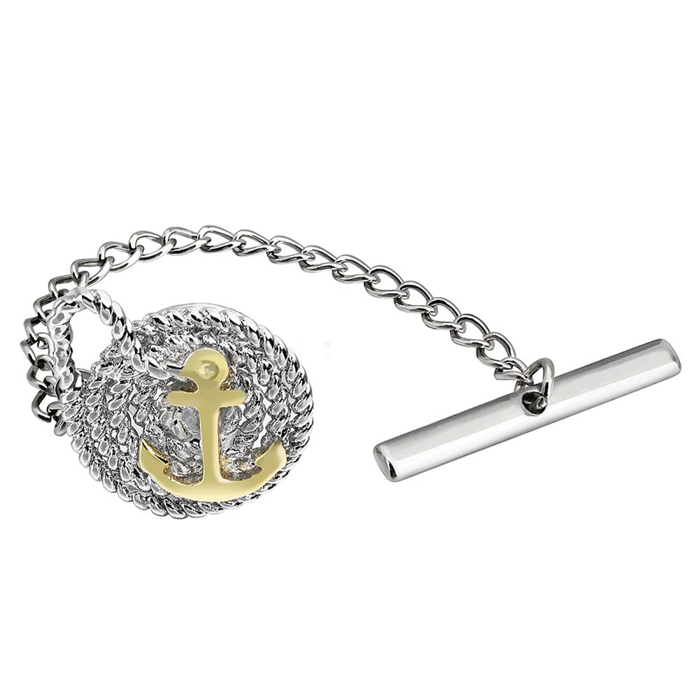 HAWSON Chain Men's Black tie Nails-Interesting Type, Silver and Gold and Rose Gold Multiple Color Options, Metal