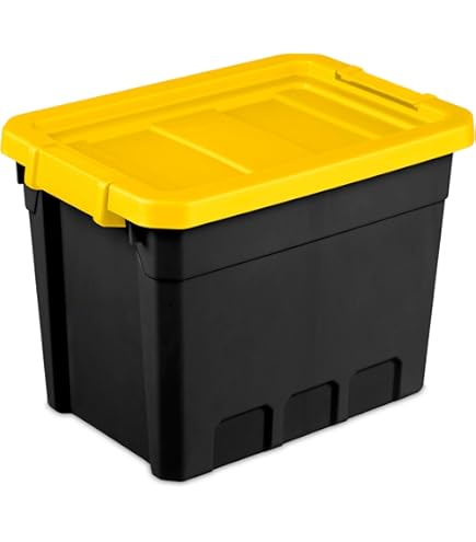 Amazon.com - Sterilite Tote Stacker Black 19GA 14869006