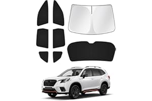 Canvcle Sunshades for 2019-2024 Subaru Forester Accessories Windshield Sun Shade Side Rear Window Shade Cover Sun Visor Shield Privacy Protection Keep Vehicle Cool Black 8PCS