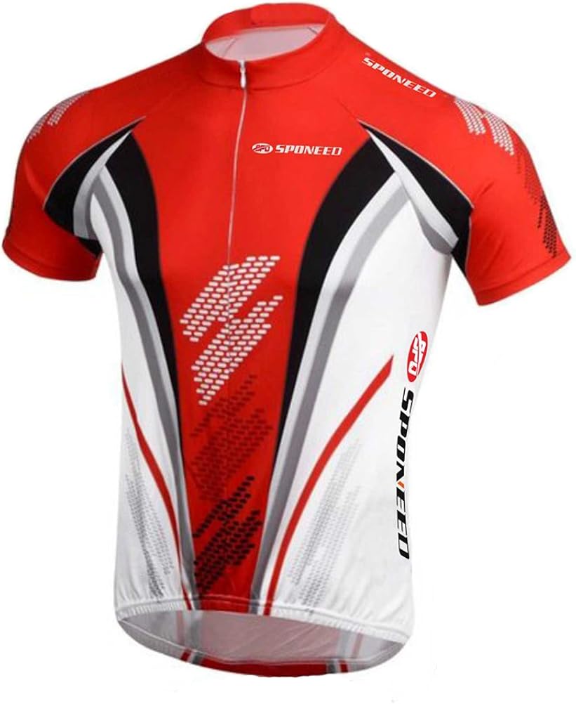 sponeed Bicycle Jersey for Men Cyclist Shirts and Shorts Set Short Sleeve Suits Padded Bike Pants: Clothing