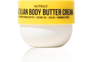 Nutrius Brazilian Body Butter Cream - Enriched with Nourishing Goodness - 6 FL OZ