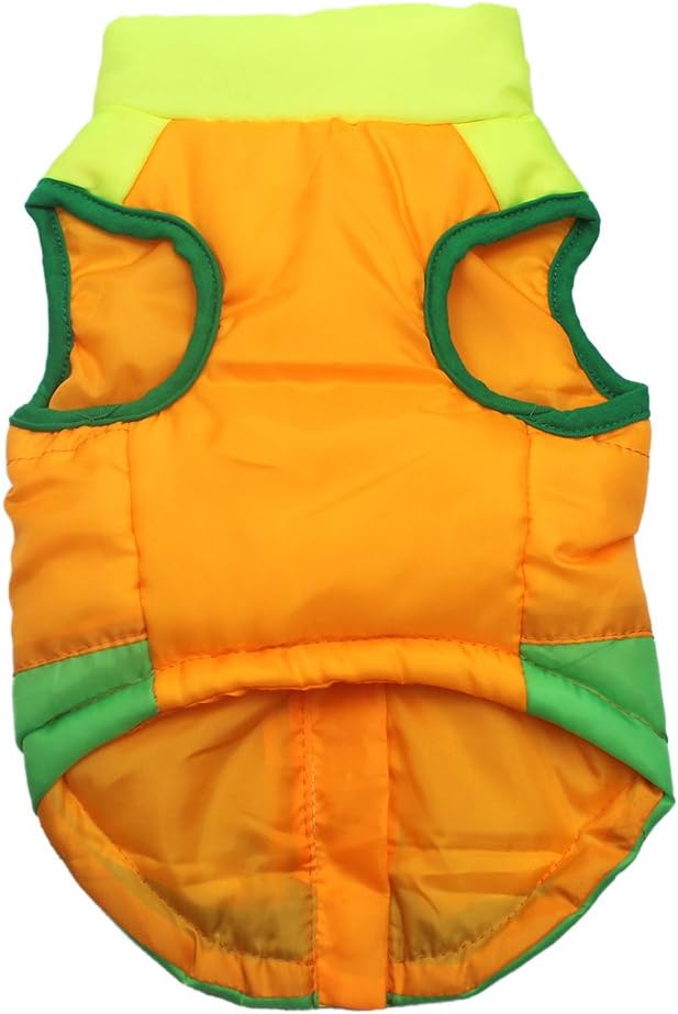 Idepet Pet Dog Cat Coat with Leash Anchor Color Patchwork Padded Puppy Vest Jacket Teddy Chihuahua Costumes Pug Cloth XS S M L - Image 5