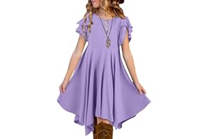 blibean Tween Girls Summer High Low Boho Dresses Size 4-15 Years