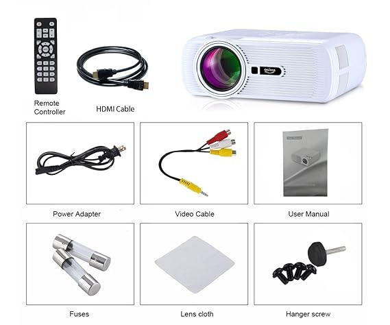 Proyector OGIMA Mini Proyector Mejorado Compatible Video HD 1080P ...