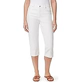 Gloria Vanderbilt Women's Amanda Capri Classic Rise Side Slit Detail