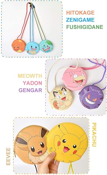Amazon コインケース ポケモン 財布 キャラクター 子供 キッズ ネックパース ミニ 首かけ 紐付き 首下げ チケットホルダー ポーチ 合皮 おしゃれ 大人 Hauhau ハウハウ シューズ バッグ