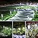AdorioVix 12 Pack Solar Garden Lights Outdoor, Solar Powered Pathway Lights, Outdoor Landscape Light for Lawn/Patio/Yard/Walkway/Driveway (Stainless Steel, White)