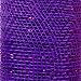 3 Pack Crafter's Corner Decorative Mesh - Black, Purple and Orange with Metallic Strands - 6 in. x 5 yds Each