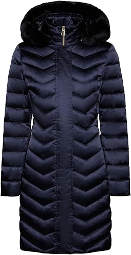 Geox W Chloo Mid Jkt, Parka Donna, Black, 54 - 5