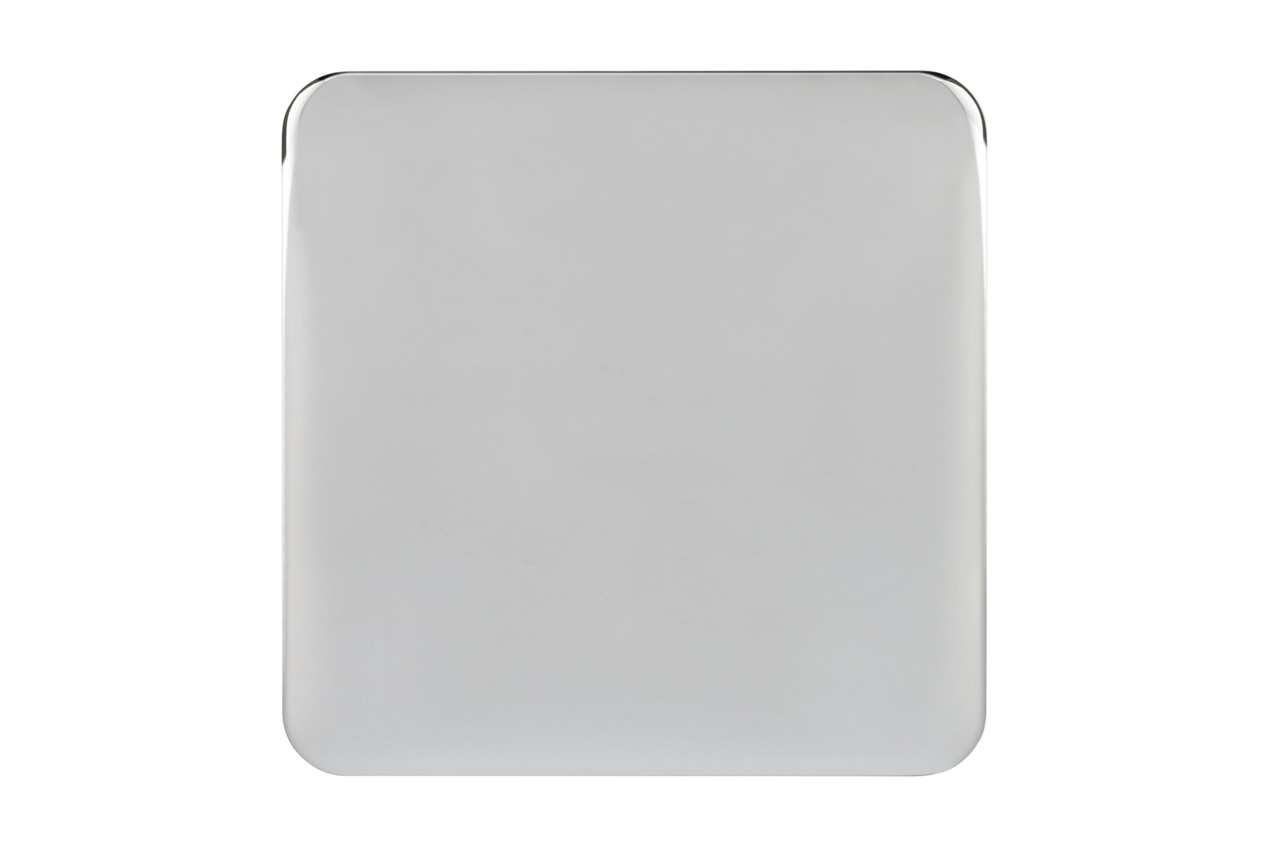 Schneider Electric Lisse Screwless Deco - Single Blank Plate, GGBL8010PC, Polished Chrome