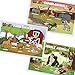 Baby PhD Disposable Placemats for Baby, Kids, & Toddlers - Animal Design - Table Mat or Topper for Restaurants, Stick-On Placemat for Travel, Sticky Strips Stay in Place - 3 Designs, Pack of 60