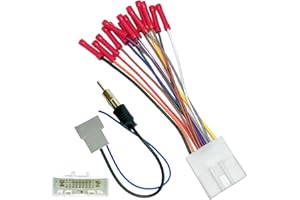 WILDTUNDRA 20Pin Radio Wiring Harness for Nissan 2007-2017/ Subaru 2008-2015 Aftermarket Radio Stereo Wire Harness with Antenna Adapter Aftermarket Car Stereo CD Player Stereo Receiver Wire Cable 70-7552