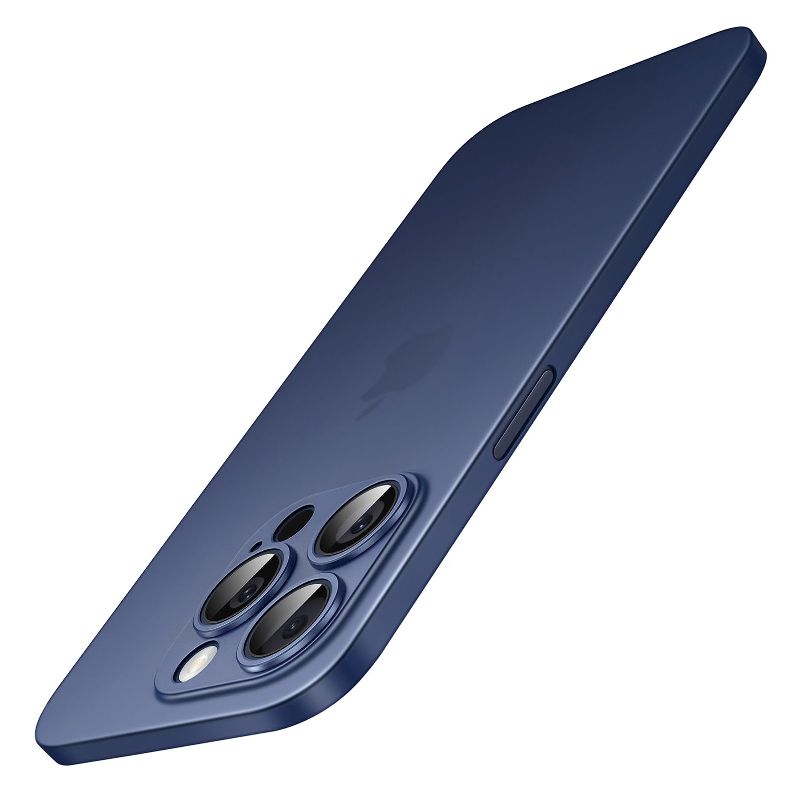 JETech Ultra Slim Case for iPhone 15 Pro 6.1-Inch, Camera Lens Cover Full Protection, Lightweight Matte Finish PP Hard Minimalist Case, Support Wireless Charging (Blue Titanium)