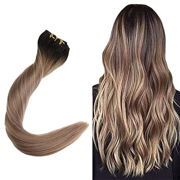Amazon Com Easyouth Long Straight 22 Clip In Hair Extensions