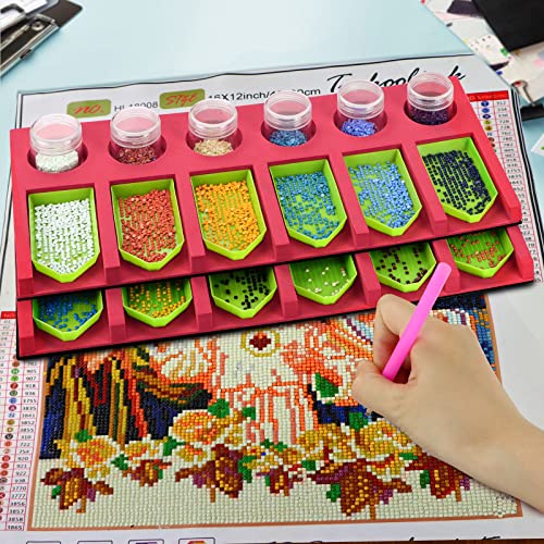 Diamond Painting Accessories Tray Organizer, MultiBoat Tray Holder for