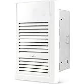 Uniwatt UHF Quiet Wall Fan Heater White - 1000W 240V (UHF1002WCW (240V))