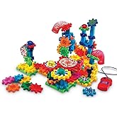 Learning Resources Gears! Gears! Gears! Lights & Action Building Set, STEM Activities, Fine Motor Skills, Toddler Explorer Kit, Science and Construction, Boys and Girls Gifts, 121 Pieces, Ages 5+
