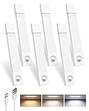 EZVALO 6-Pack Under Cabinet Lighting, 7.8" Wireless