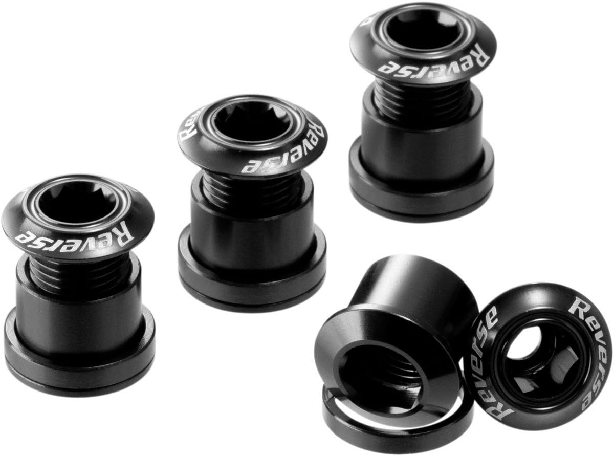 Reverse Chainring Bolt + Nut – MTB Aluminium – Set of 4) – 9g