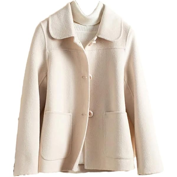 Amazon.com: ZouoYYii Women's Short Wool Jacket Coat - Winter