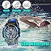 Kid Watch 50M Waterproof Sport LED Alarm Stopwatch Digital Child Quartz Wristwatch for Boy Girl Blue