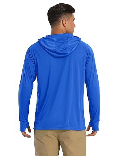 MAGCOMSEN Workout Shirts for Men Sun Protection Long Sleeve Hoodie
