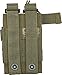 5.11 Tactical MOLLE Double Pistol Mag Pouch, Bungee Cover, Elastic Compression Water Rssistant 500D Nylon, fits Glock Beretta 9mm Clips & More, style 56155