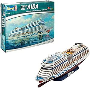 Revell- Maqueta Cruiser Ship BLU, Sol, Mar, Aida Stella, Escala 1:400 (5230) (05230)