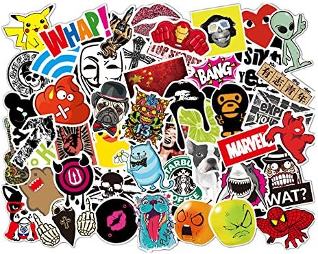 InnoWis Lovely Vinyl Stickers for Laptop, Cars, Motorcycle, Bicycle, Skateboard, Luggage - Waterproof Random Sticker Pack (100pcs)