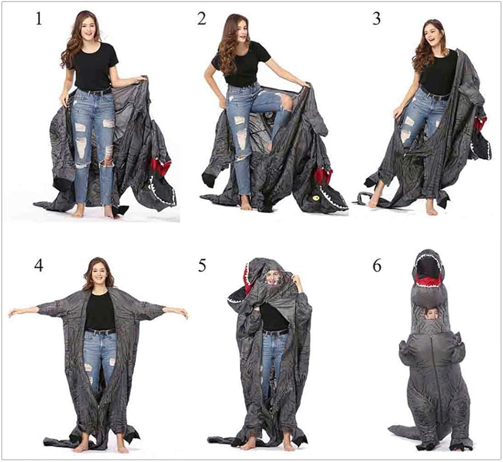 STYLOWY Funny Dinosaur Inflatable Costumes for Adult & Kids with Inflatable Costume