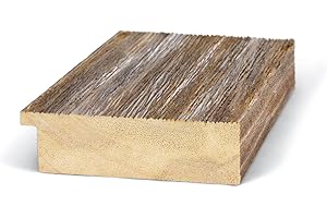 Frame My TV Deco TV Frames - Distressed Barnwood Smart Frame Compatible ONLY with Samsung The Frame TV (3" Color Chip)