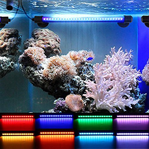 Aquarium Light Fish Tank Lights Remote Control Underwater 18 LED Submersible Waterproof RGB 40cm 16 Color Changing - Thumbnail 6