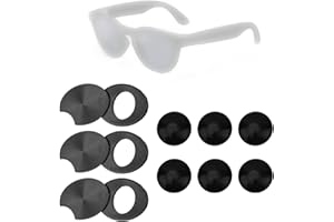 Smart Glasses LED Light Privacy Cover for Meta, 3pcs Flip-to-Open Camera Lens Shutter Guard with 6pcs LED Light Blocking Stic