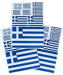 EUIOSFDC Decal in Multiple Sizes Greece Flag