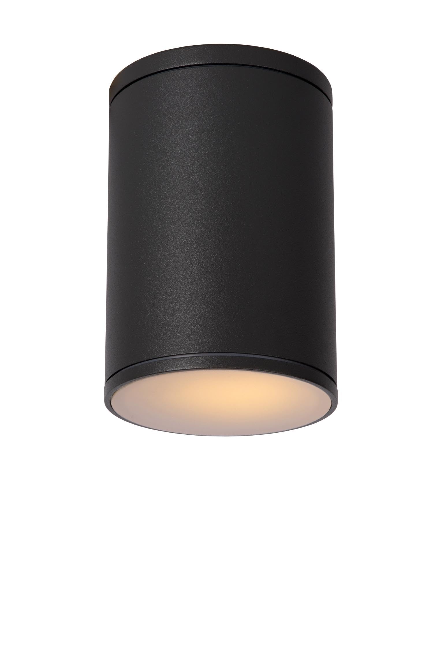 LUCIDE TUBIX - Ceiling Spotlight Indoor/Outdoor - Ø 10,8 cm - 1xE27 - IP54 - Anthracite