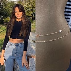 Rotnso Silver Plated Body Chains Dainty Boho